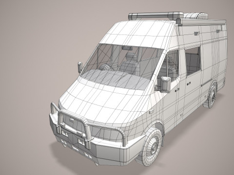 ARFF消防车--394-- 3D 模型