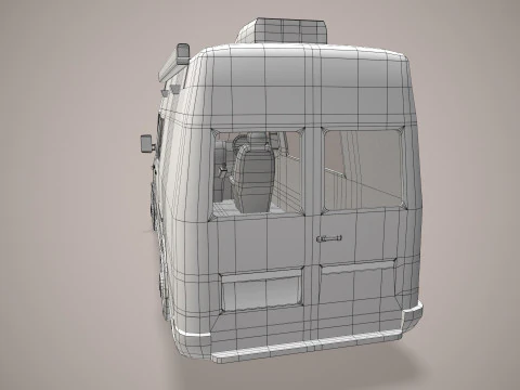 ARFF Fire Fighting Vehicle --394-- 3D Model