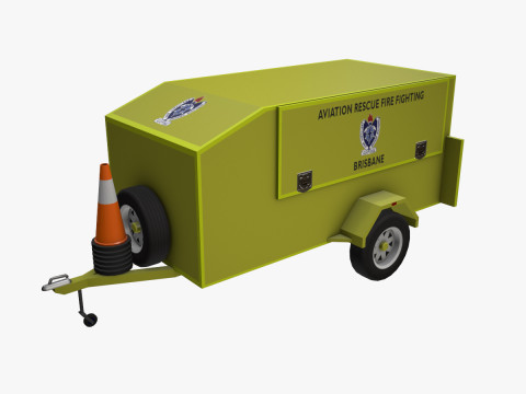 Трейлер підтримки ARFF --395-- 3D Модель