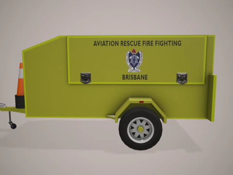 ARFF Support Trailer --395-- 3D Model