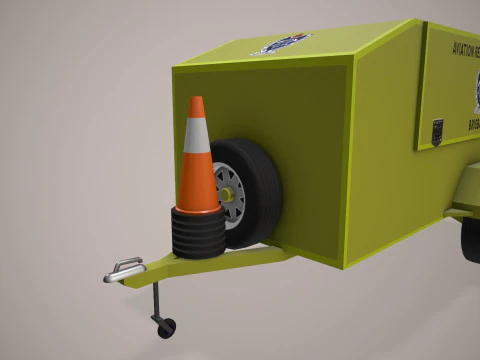 ARFF Support Trailer --395-- 3D Model