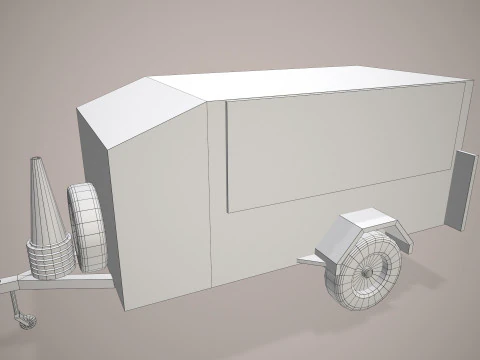 ARFF Support Trailer --395-- 3D Model