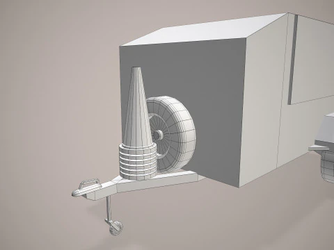 ARFF Support Trailer --395-- 3D Model
