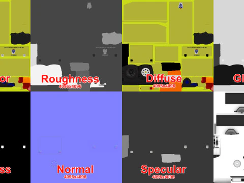 ARFF Support Trailer --395-- 3D Model
