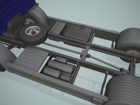 卡车底盘--401-- 3D 模型