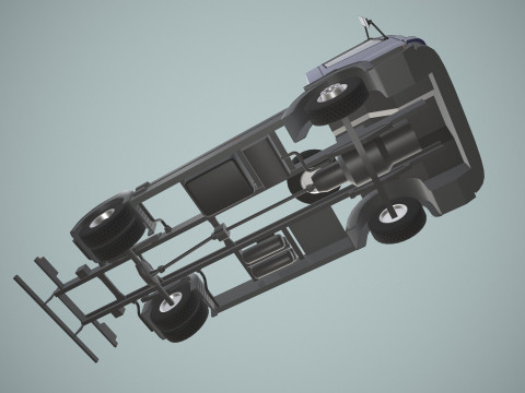 卡车底盘--401-- 3D 模型