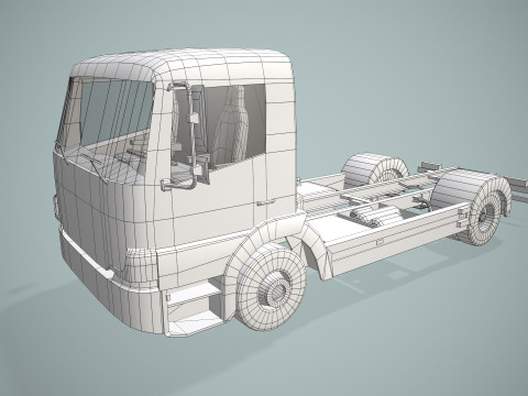 卡车底盘--401-- 3D 模型