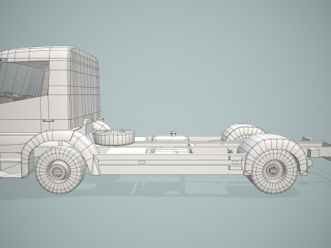 卡车底盘--401-- 3D 模型