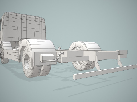 卡车底盘--401-- 3D 模型