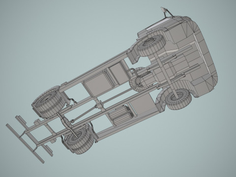 卡车底盘--401-- 3D 模型