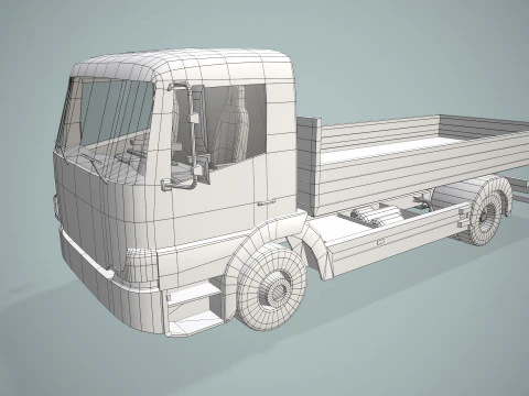 Dump Truck --402-- 3D Model