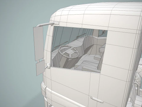 Dump Truck --402-- 3D Model