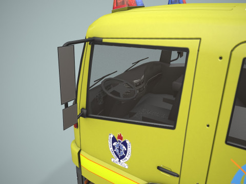 Truk Pemadam Kebakaran ARFF --403-- Model 3D