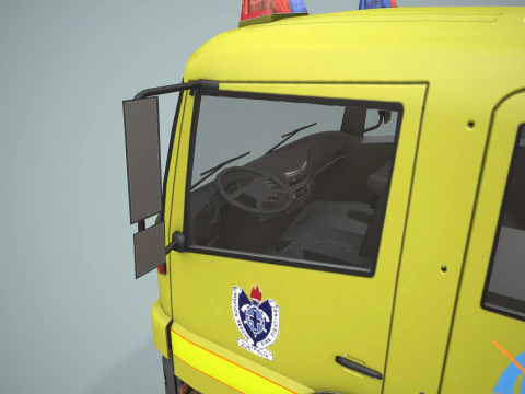 ARFF Fire Fighting Truck --403-- 3D Model