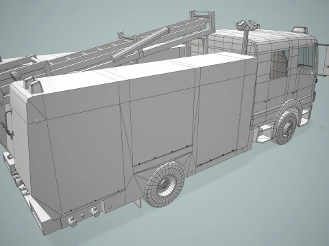 ARFF Fire Fighting Truck --403-- 3D Model