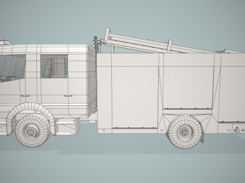 Truk Pemadam Kebakaran ARFF --403-- Model 3D