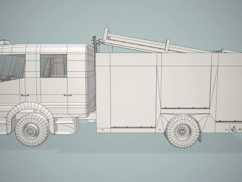 ARFF Fire Fighting Truck --403-- 3D Model