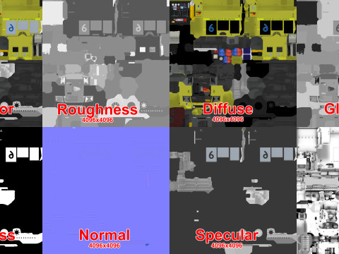 Truk Pemadam Kebakaran ARFF --403-- Model 3D