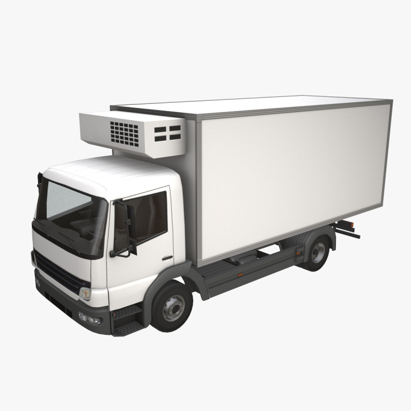 Truk Kulkas --404-- Model 3D .c4d .max .obj .3ds .fbx .stl .blend