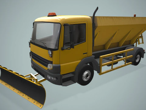 Snowplow Truck --405-- 3D Model