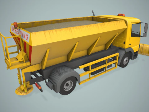 Snowplow Truck --405-- 3D Model