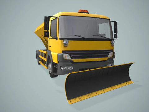 Snowplow Truck --405-- 3D Model