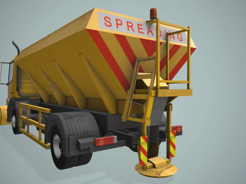 Snowplow Truck --405-- 3D Model