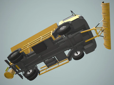 Snowplow Truck --405-- 3D Model