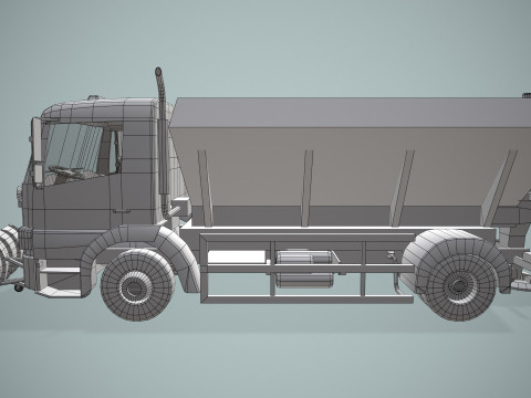 Camion spazzaneve --405-- Modello 3D