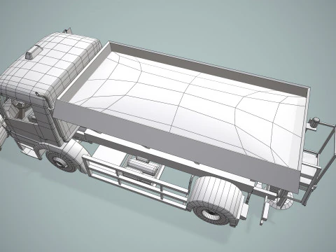 Snowplow Truck --405-- 3D Model