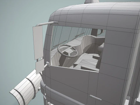 Snowplow Truck --405-- 3D Model