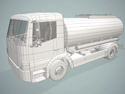 Tanker Truck --406-- 3D Model