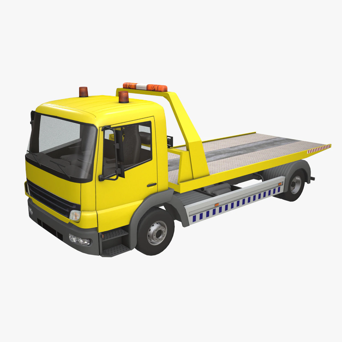 Tow Truck --407-- 3D Model .c4d .max .obj .3ds .fbx .stl .blend