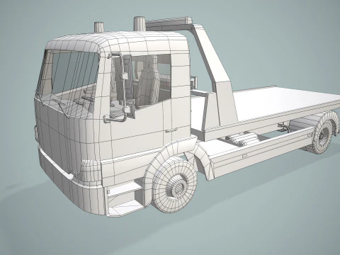 Tow Truck --407-- 3D Model