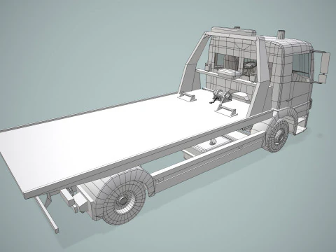 Tow Truck --407-- 3D Model