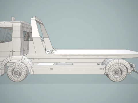 Tow Truck --407-- 3D Model