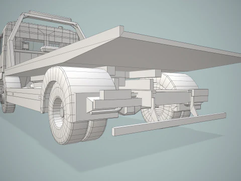 Tow Truck --407-- 3D Model