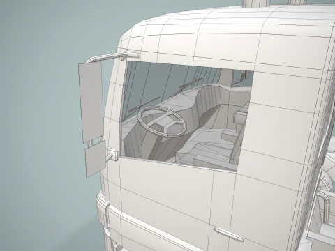 Tow Truck --407-- 3D Model