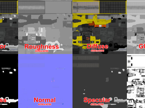 Truk Derek --407-- Model 3D