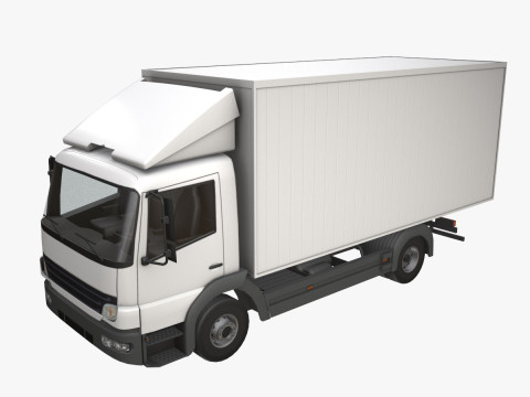 Camion fourgon couvert --408-- Modèle 3D