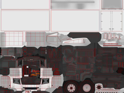 Furgone furgone --408-- Modello 3D