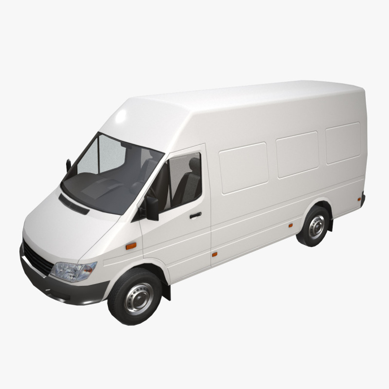 Вантажний фургон --409-- 3D Модель .c4d .max .obj .3ds .fbx .stl .blend 