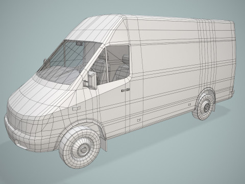 Вантажний фургон --409-- 3D Модель