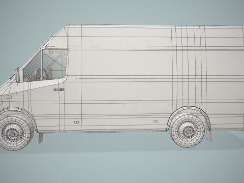 Вантажний фургон --409-- 3D Модель