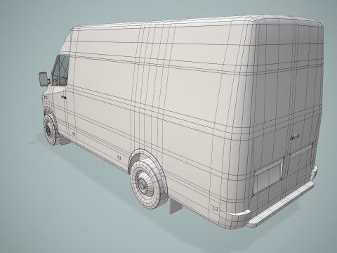 Вантажний фургон --409-- 3D Модель