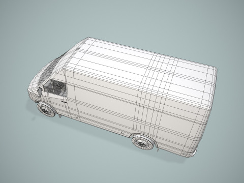 Вантажний фургон --409-- 3D Модель