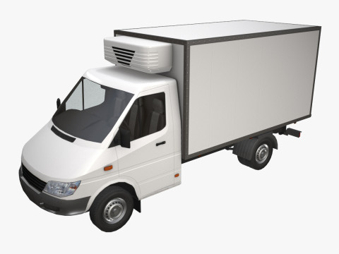 Camión frigorífico --411-- Modelo 3D