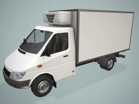 Camion frigorifero --411-- Modello 3D