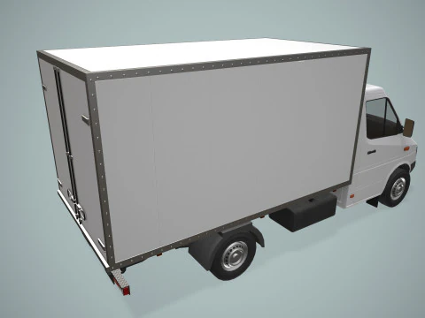 Camion frigorifero --411-- Modello 3D