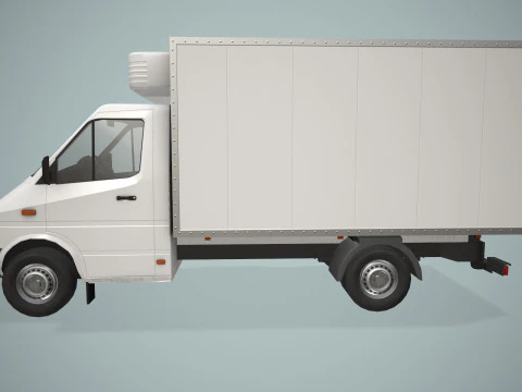 Camion frigorifero --411-- Modello 3D